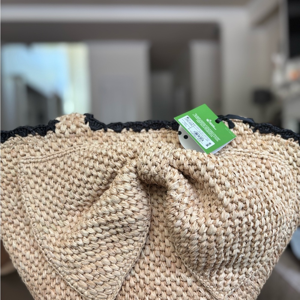 Kate Spade Tan Woven Shoulder Bag